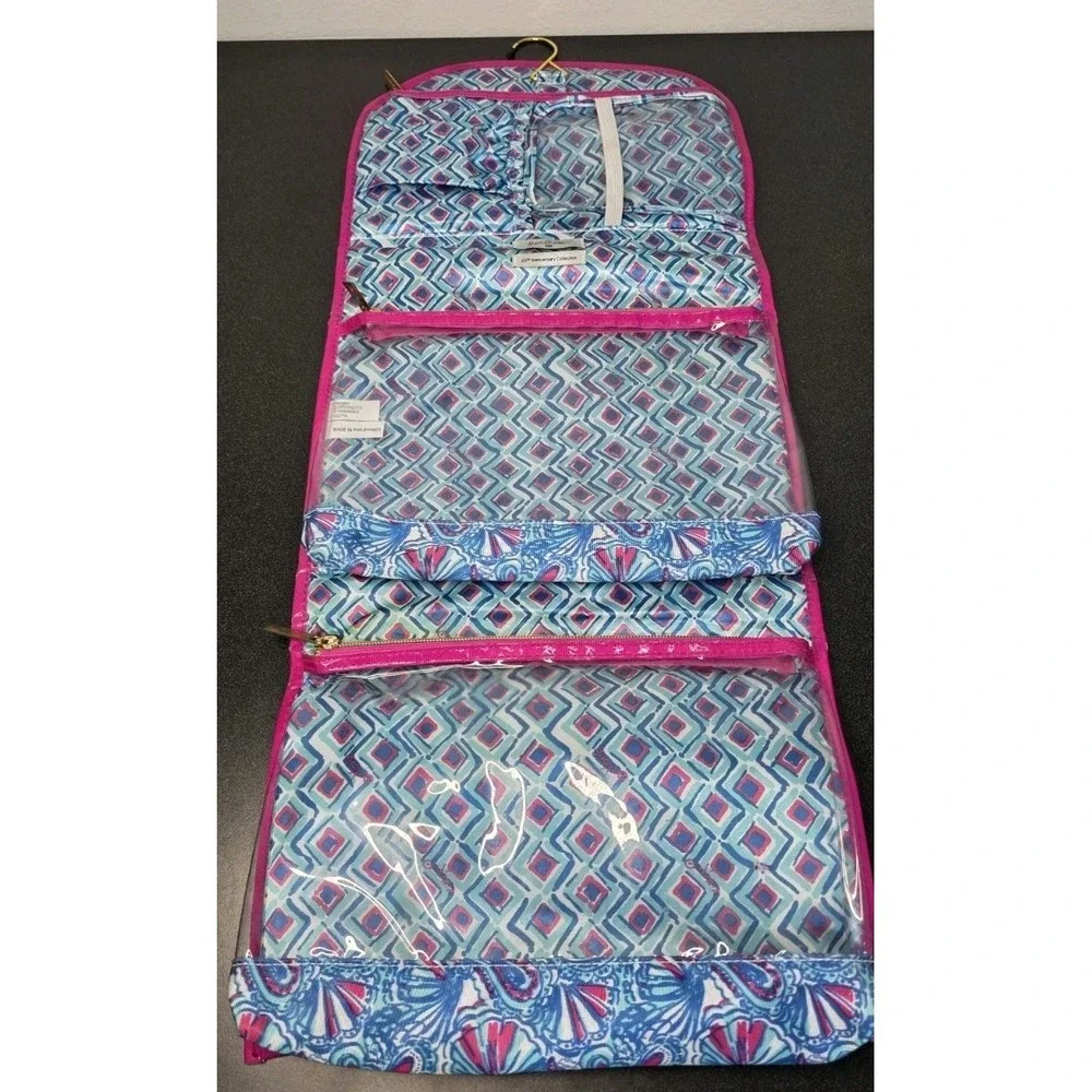 Lilly Pulitzer‎ Target Hanging Cosmetic Bag Valet Travel My Fans Makeup Toiletry